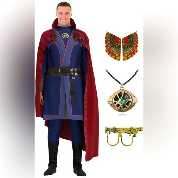 Other - Men Jumpsuit Ring Props with Magic Power Necklace(size 170)